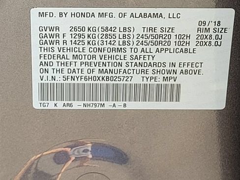 Used 2019 Honda Pilot Elite image 18
