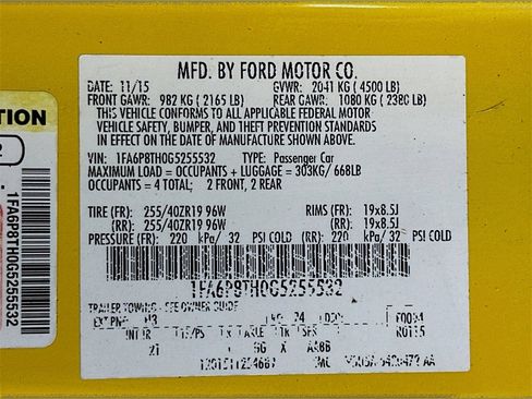 Used 2016 Ford Mustang Coupe w/ Wheel & Stripe Package image 35