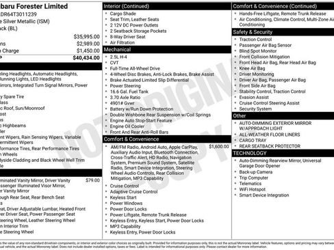 Certified 2026 Subaru Forester Limited AWD/4WD image 47