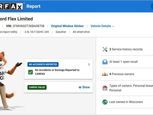 Certified 2019 Ford Flex Limited w/ Equipment Group 303A image 2