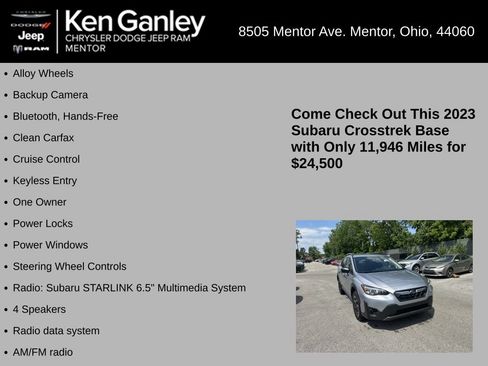 Used 2023 Subaru Crosstrek 2.0i AWD/4WD image 5