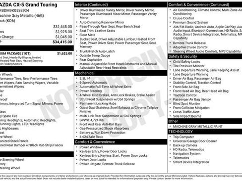 Used 2019 MAZDA CX-5 Grand Touring w/ GT Premium Package image 3