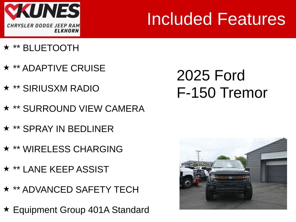 Used 2025 Ford F150 Tremor w/ Bed Utility Package AWD/4WD image 4