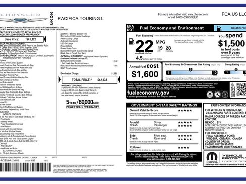 Used 2022 Chrysler Pacifica Touring-L image 26