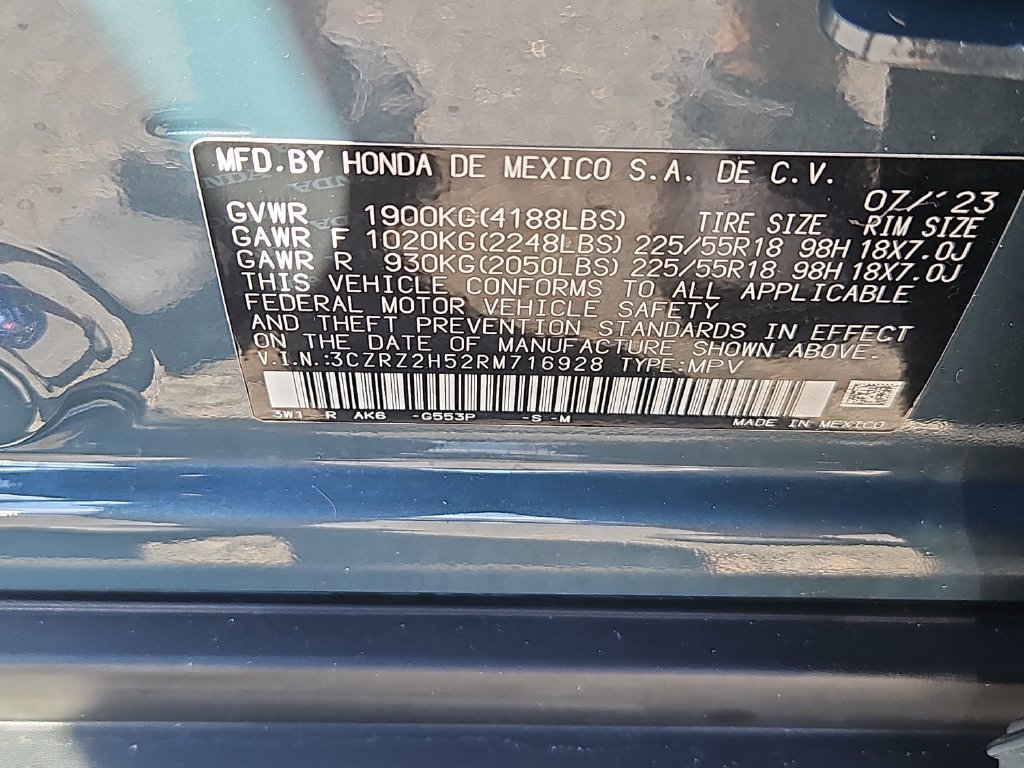 Certified 2024 Honda HR-V Sport image 14