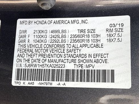 Used 2019 Honda CR-V EX image 34