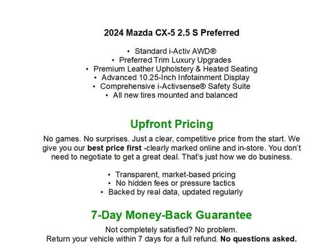 Used 2024 MAZDA CX-5 AWD 2.5 S w/ Preferred Package image 2