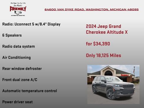 Used 2024 Jeep Grand Cherokee Altitude AWD/4WD image 15