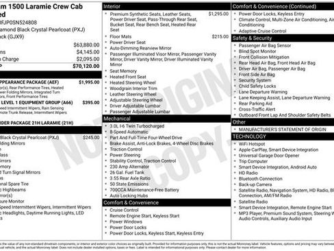 Used 2025 RAM 1500 Laramie w/ Sport Appearance Package AWD/4WD image 9