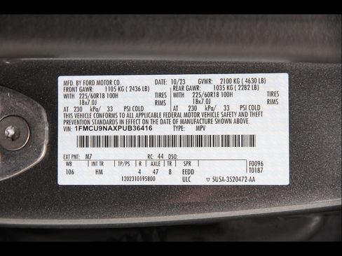 Certified 2023 Ford Escape ST-Line Select w/ Tech Pack #2 AWD/4WD image 23