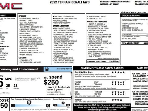 Used 2022 GMC Terrain Denali AWD/4WD image 15