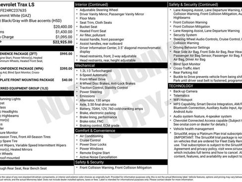 Used 2024 Chevrolet Trax LS w/ LS Convenience Package FWD image 5