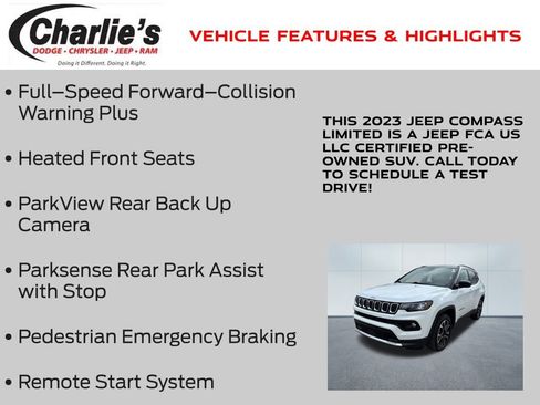 Used 2023 Jeep Compass Limited image 13