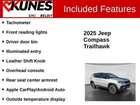 Used 2025 Jeep Compass Trailhawk AWD/4WD image 3