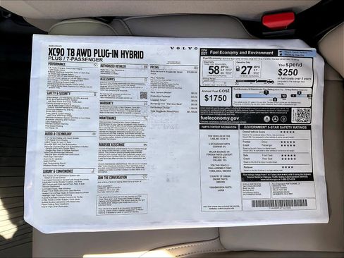 New 2026 Volvo XC90 T8 Plus w/ Protection Package AWD/4WD image 37