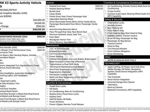 Used 2019 BMW X3 xDrive30i w/ Driving Assistance Package image 1