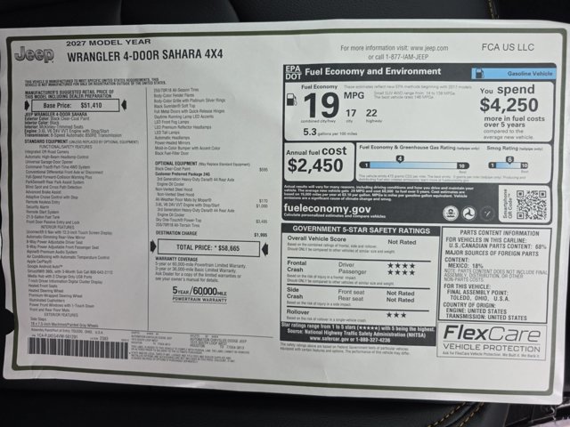 New 2027 Jeep Wrangler Unlimited Sahara AWD/4WD image 19