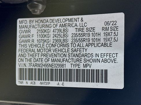 Used 2022 Honda CR-V Touring image 31