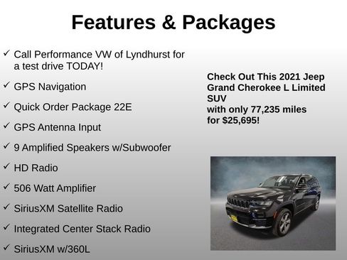 Used 2021 Jeep Grand Cherokee L Limited AWD/4WD image 4