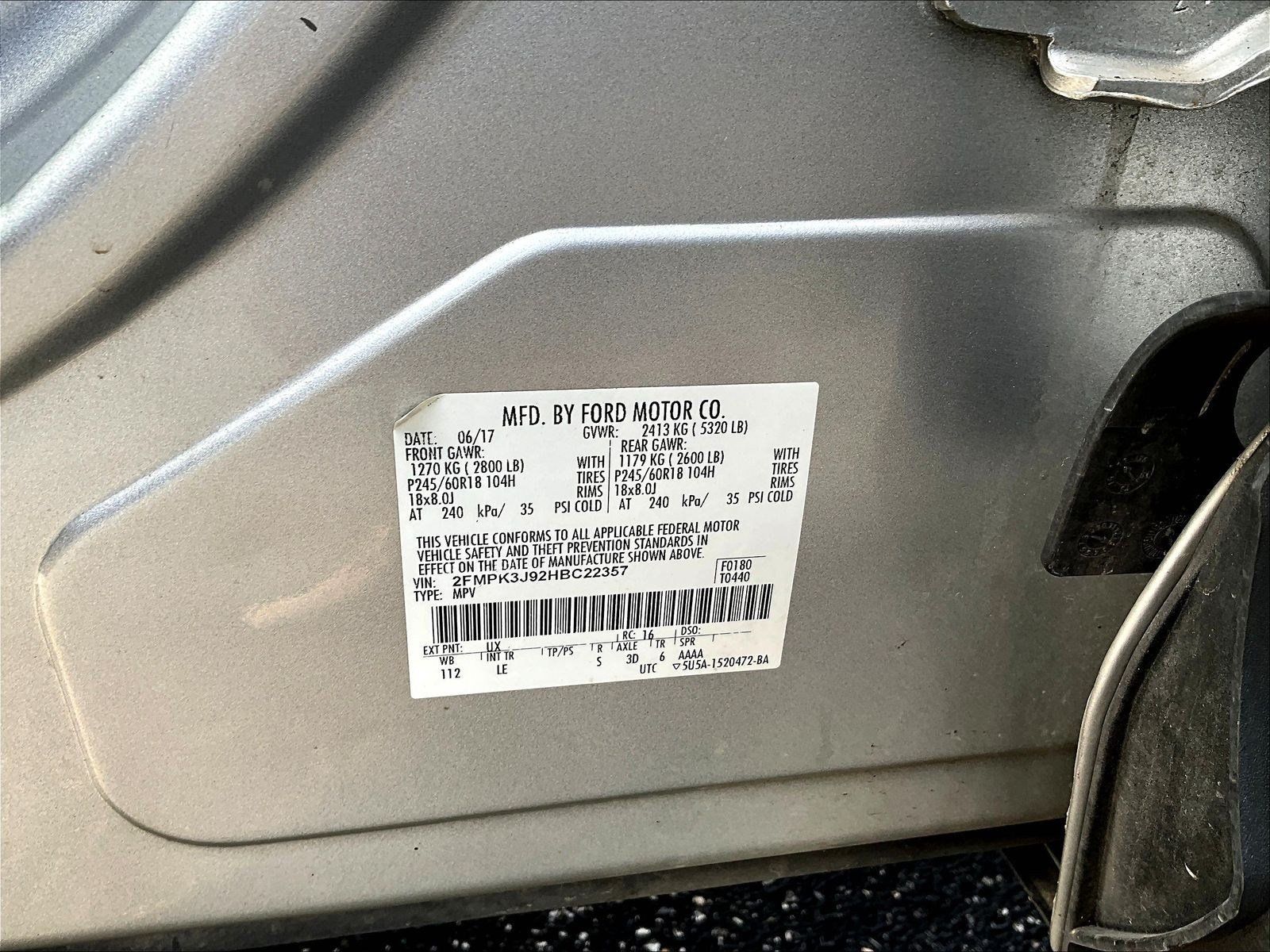 Used 2017 Ford Edge SEL w/ Equipment Group 201A FWD image 19