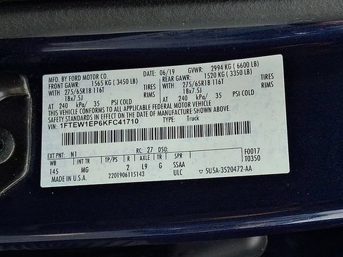 Used 2019 Ford F150 XLT w/ Equipment Group 302A Luxury AWD/4WD image 26