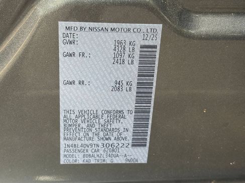 Used 2026 Nissan Altima 2.5 SV FWD image 29