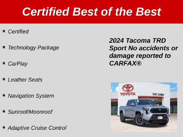 Certified 2024 Toyota Tacoma TRD Sport w/ TRD Sport Premium Package RWD image 39