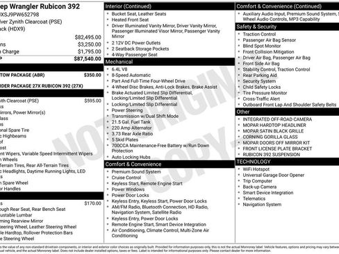 Used 2023 Jeep Wrangler Unlimited Rubicon 392 w/ Trailer Tow Package AWD/4WD image 3