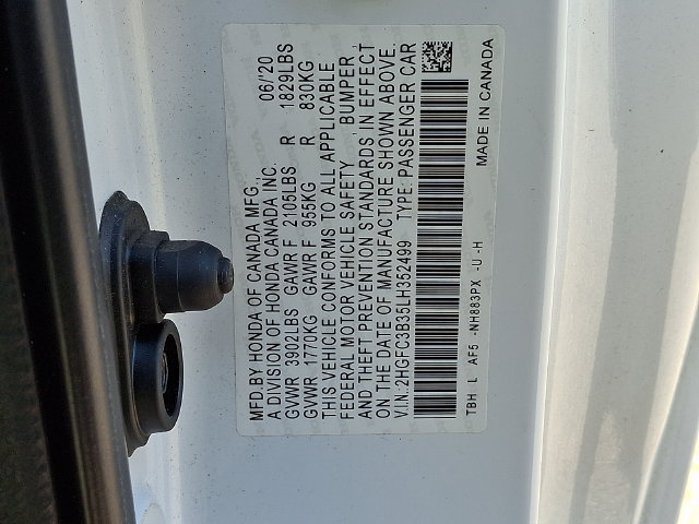 Used 2020 Honda Civic EX image 28