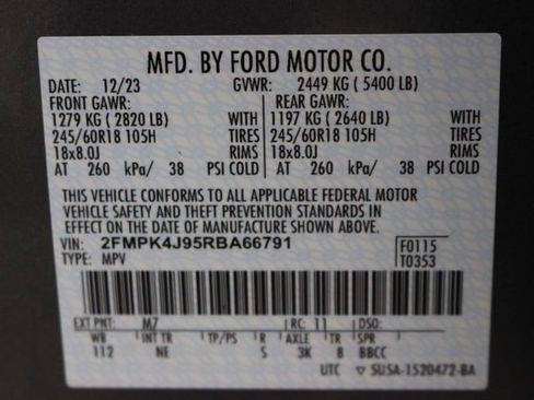 Used 2024 Ford Edge SEL w/ Sport Appearance Package AWD/4WD image 60