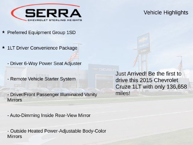Used 2015 Chevrolet Cruze LT FWD image 3