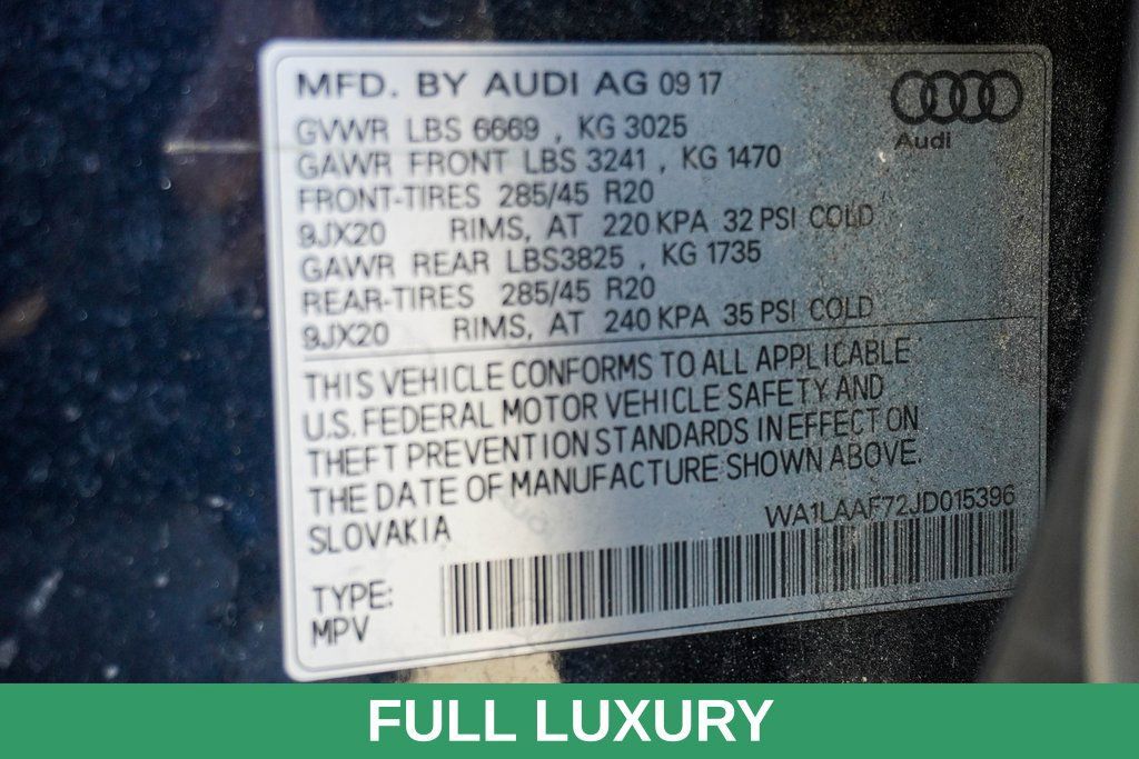 Used 2018 Audi Q7 3.0T Premium Plus w/ Premium Plus Package AWD/4WD image 59