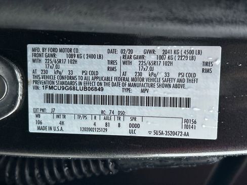 Used 2020 Ford Escape SE image 20