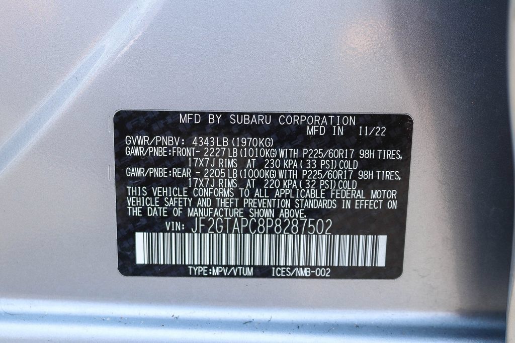 Certified 2023 Subaru Crosstrek 2.0i Premium AWD/4WD image 32