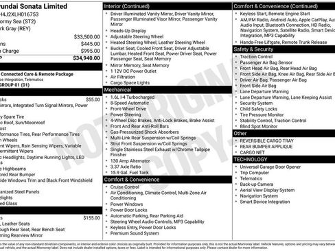 Used 2020 Hyundai Sonata Limited FWD image 35