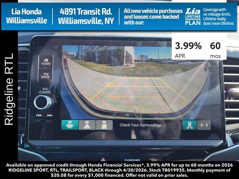 New 2026 Honda Ridgeline RTL image 23