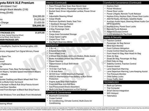 Used 2025 Toyota RAV4 XLE Premium w/ Weather Package FWD image 37