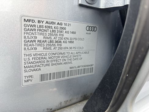 Used 2022 Audi Q7 2.0T Premium Plus w/ Premium Plus Package AWD/4WD image 37