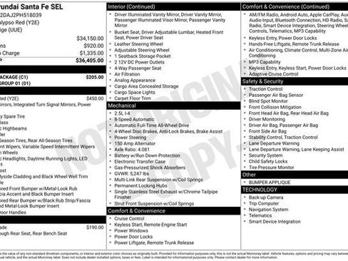 Used 2023 Hyundai Santa Fe SEL w/ Cargo Package AWD/4WD image 21