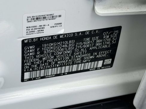 Used 2026 Honda HR-V LX image 20