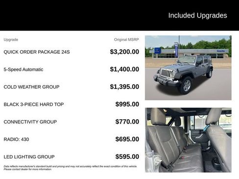 Used 2017 Jeep Wrangler Unlimited Sport w/ Quick Order Package 24S image 8