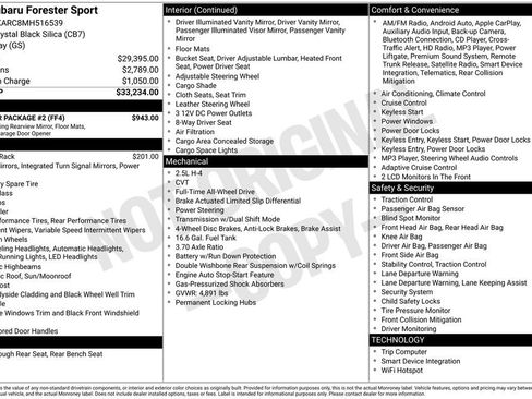 Used 2021 Subaru Forester Sport w/ Popular Package #2 image 37