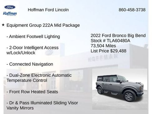 Certified 2022 Ford Bronco Big Bend AWD/4WD image 6