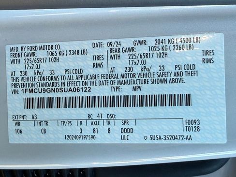 Certified 2025 Ford Escape Active w/ Cold Weather Package image 27