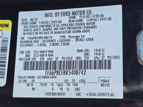 Used 2024 Ford Mustang GT Premium RWD image 32