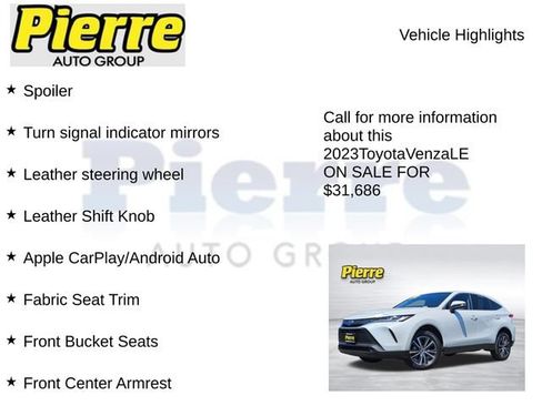 Used 2023 Toyota Venza LE AWD/4WD image 23
