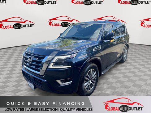 Used 2021 Nissan Armada SL w/ Captain's Chairs Package AWD/4WD image 1