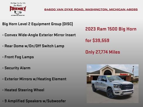 Used 2023 RAM 1500 Big Horn AWD/4WD image 20