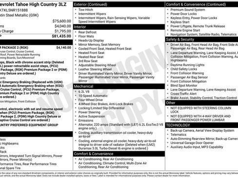 Certified 2022 Chevrolet Tahoe High Country w/ Premium Package 2 AWD/4WD image 36