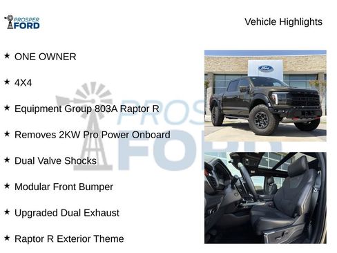 Used 2025 Ford F150 Raptor w/ Equipment Group 803A Raptor R AWD/4WD image 5